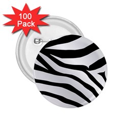 White Tiger Skin 2 25  Buttons (100 Pack)  by Ket1n9