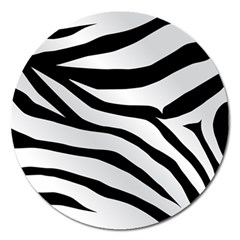 White Tiger Skin Magnet 5  (round) by Ket1n9