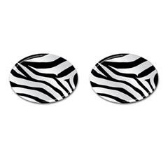 White Tiger Skin Cufflinks (oval) by Ket1n9