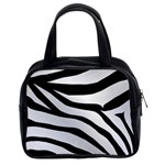 White Tiger Skin Classic Handbag (Two Sides) Front