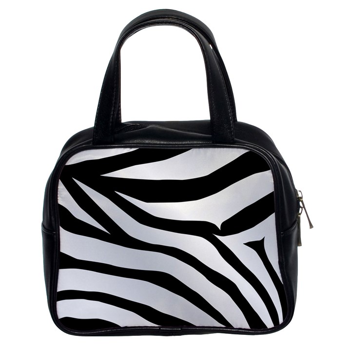 White Tiger Skin Classic Handbag (Two Sides)