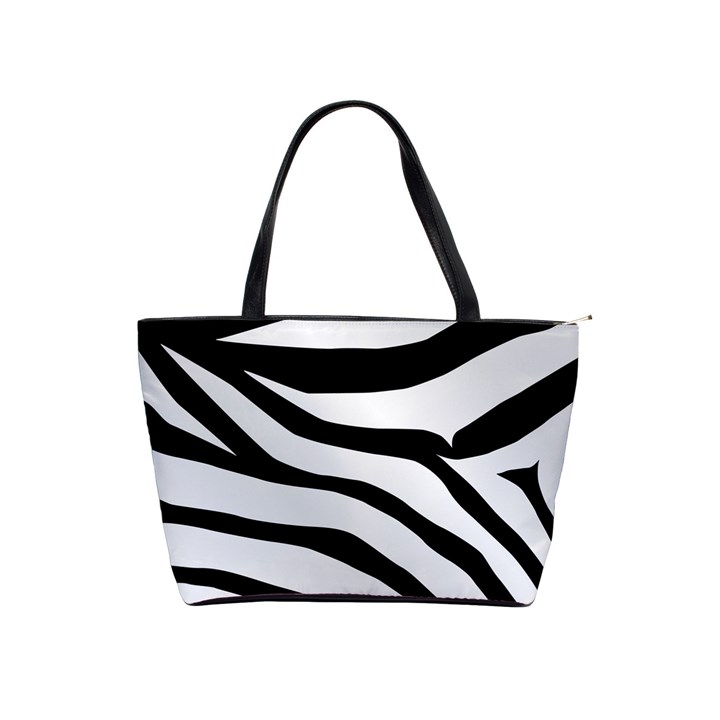 White Tiger Skin Classic Shoulder Handbag