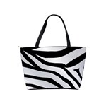 White Tiger Skin Classic Shoulder Handbag Back