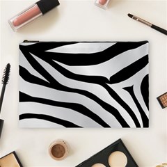 White Tiger Skin Cosmetic Bag (large) by Ket1n9