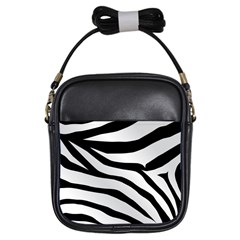 White Tiger Skin Girls Sling Bag by Ket1n9