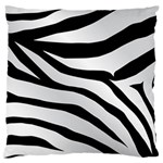 White Tiger Skin Large Cushion Case (One Side) Front