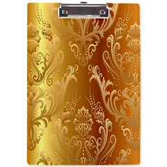 Golden Pattern Vintage Gradient Vector A4 Acrylic Clipboard by Ket1n9