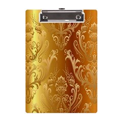 Golden Pattern Vintage Gradient Vector A5 Acrylic Clipboard by Ket1n9