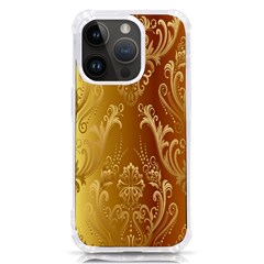 Golden Pattern Vintage Gradient Vector Iphone 14 Pro Tpu Uv Print Case by Ket1n9