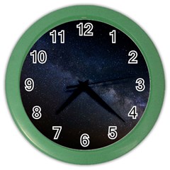 Cosmos-dark-hd-wallpaper-milky-way Color Wall Clock by Ket1n9