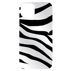 White Tiger Skin Iphone 14 Plus Black Uv Print Case