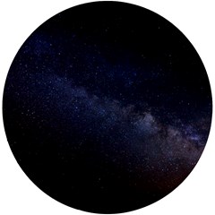 Cosmos-dark-hd-wallpaper-milky-way Uv Print Round Tile Coaster by Ket1n9