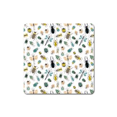 Insect Animal Pattern Square Magnet by Ket1n9