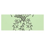 Illustration Of Butterflies And Flowers Ornament On Green Background Banner and Sign 8  x 3  Front