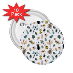 Insect Animal Pattern 2 25  Buttons (10 Pack)  by Ket1n9