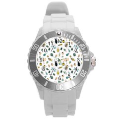 Insect Animal Pattern Round Plastic Sport Watch (l) by Ket1n9