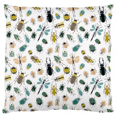 Insect Animal Pattern Large Premium Plush Fleece Cushion Case (two Sides) by Ket1n9