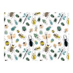 Insect Animal Pattern Two Sides Premium Plush Fleece Blanket (Mini) 35 x27  Blanket Front