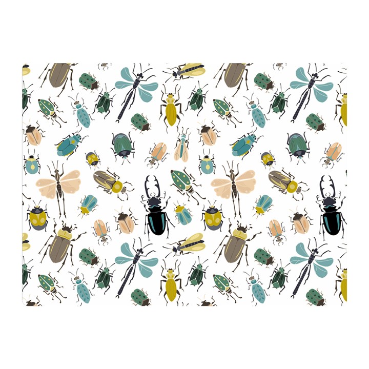 Insect Animal Pattern Two Sides Premium Plush Fleece Blanket (Mini)