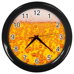 Beer Alcohol Drink Drinks Wall Clock (black) by Ket1n9