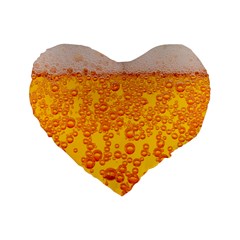 Beer Alcohol Drink Drinks Standard 16  Premium Heart Shape Cushions by Ket1n9