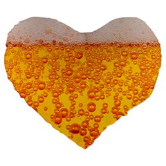 Beer Alcohol Drink Drinks Large 19  Premium Heart Shape Cushions by Ket1n9