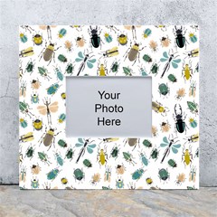 Insect Animal Pattern White Wall Photo Frame 5  X 7  by Ket1n9