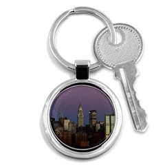 Skyline-city-manhattan-new-york Key Chain (round) by Ket1n9