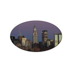 Skyline-city-manhattan-new-york Sticker (oval) by Ket1n9