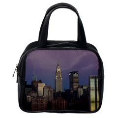 Skyline-city-manhattan-new-york Classic Handbag (one Side) by Ket1n9