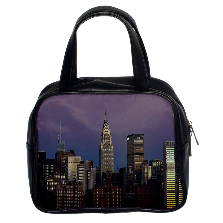 Skyline-city-manhattan-new-york Classic Handbag (Two Sides)