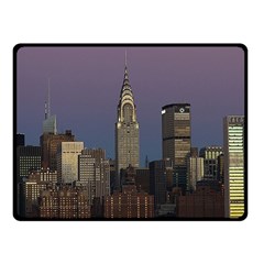 Skyline-city-manhattan-new-york Fleece Blanket (small) by Ket1n9