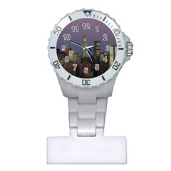 Skyline-city-manhattan-new-york Plastic Nurses Watch by Ket1n9