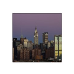 Skyline-city-manhattan-new-york Satin Bandana Scarf 22  X 22  by Ket1n9