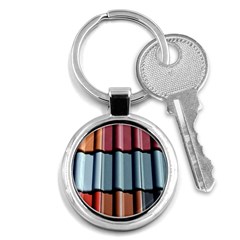 Shingle-roof-shingles-roofing-tile Key Chain (round) by Ket1n9