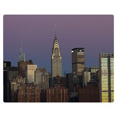 Skyline-city-manhattan-new-york Premium Plush Fleece Blanket (medium) by Ket1n9