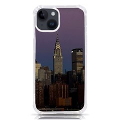 Skyline-city-manhattan-new-york Iphone 14 Tpu Uv Print Case by Ket1n9