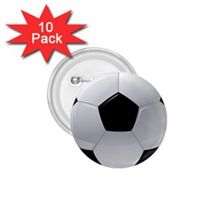 Soccer Ball 1 75  Buttons (10 Pack) by Ket1n9