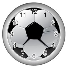 Soccer Ball Wall Clock (silver) by Ket1n9