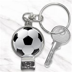 Soccer Ball Nail Clippers Key Chain Front