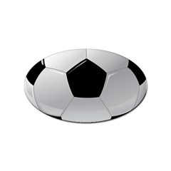 Soccer Ball Sticker Oval (10 Pack) by Ket1n9