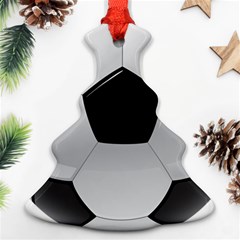 Soccer Ball Christmas Tree Ornament (two Sides) by Ket1n9