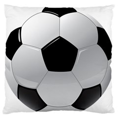 Soccer Ball Standard Premium Plush Fleece Cushion Case (two Sides) by Ket1n9