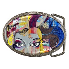 Graffiti-mural-street-art-painting Belt Buckles by Ket1n9