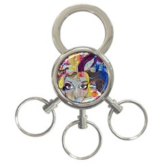 Graffiti-mural-street-art-painting 3-ring Key Chain by Ket1n9