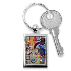 Graffiti-mural-street-art-painting Key Chain (rectangle) by Ket1n9