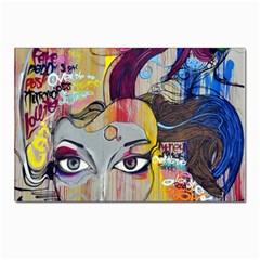 Graffiti-mural-street-art-painting Postcard 4 x 6  (pkg Of 10) by Ket1n9