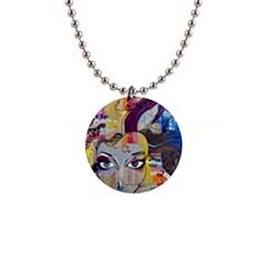 Graffiti-mural-street-art-painting 1  Button Necklace by Ket1n9