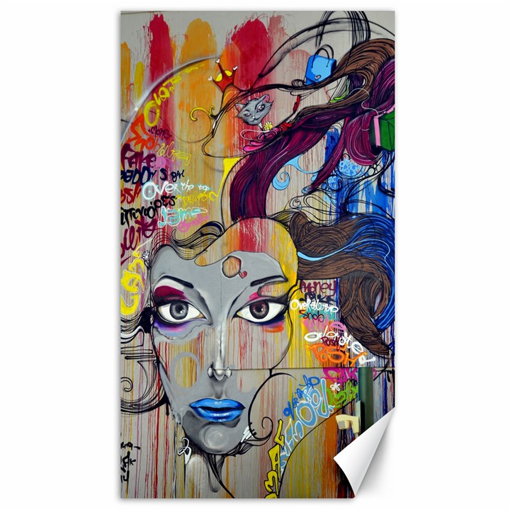 Graffiti-mural-street-art-painting Canvas 40  x 72 