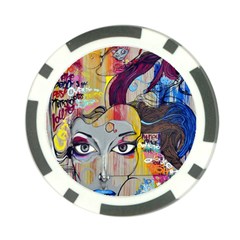 Graffiti-mural-street-art-painting Poker Chip Card Guard by Ket1n9